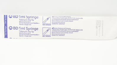 BD 309659 TB Syringe Tuberculin Slip Tip  1mL